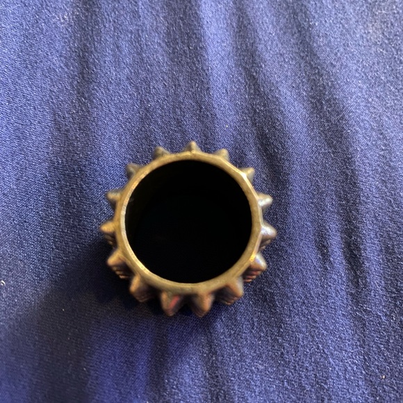 Burnish Metal Spike Ring - Picture 2 of 3